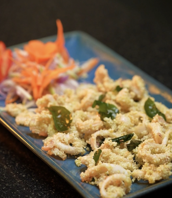 Calamari Semolina Fry at Hotel Niya Regency, Thrissur
